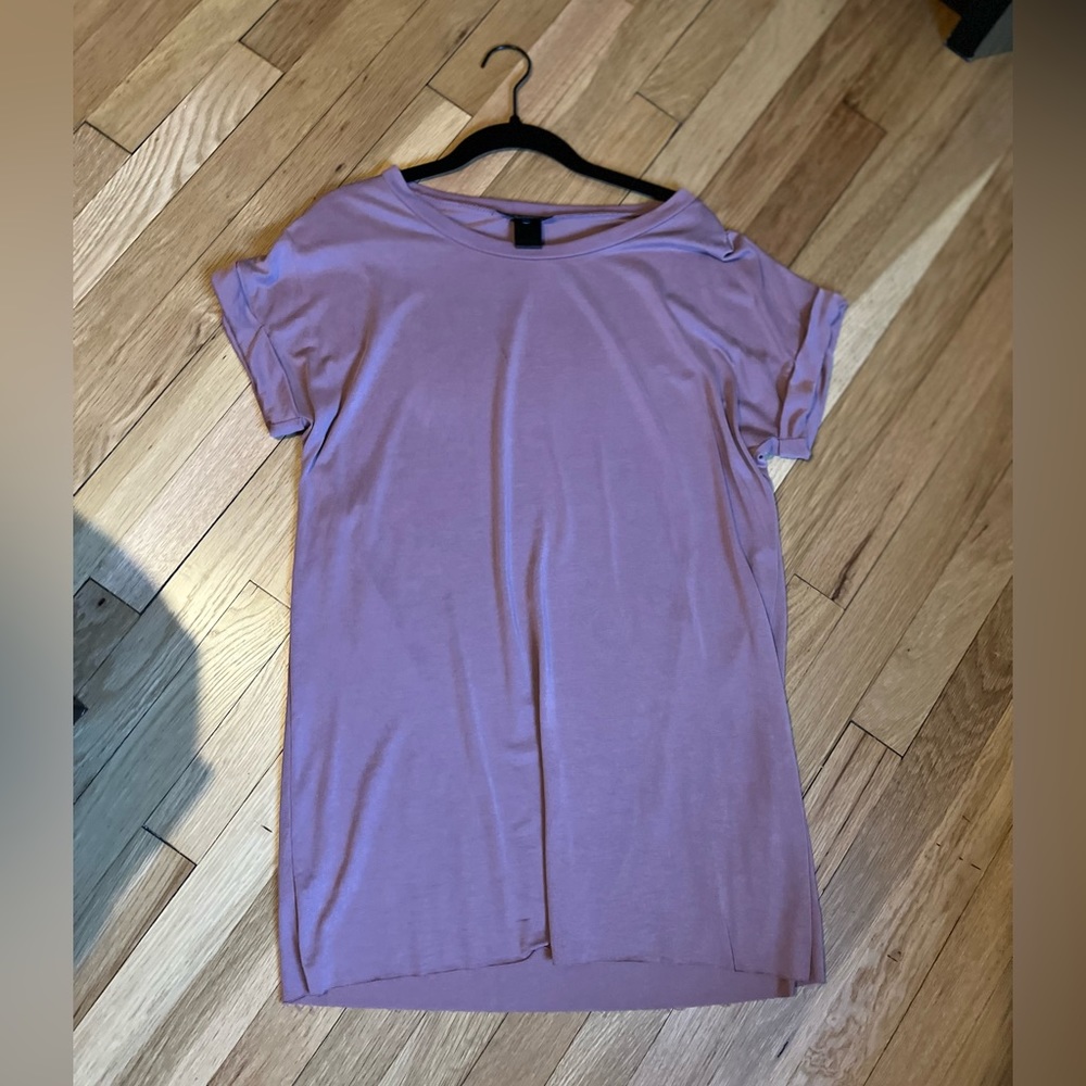 Mauve tshirt dress